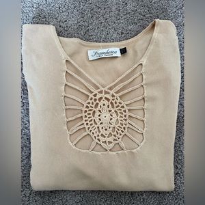 3/4 Length Sleeve Boho Top 🌼